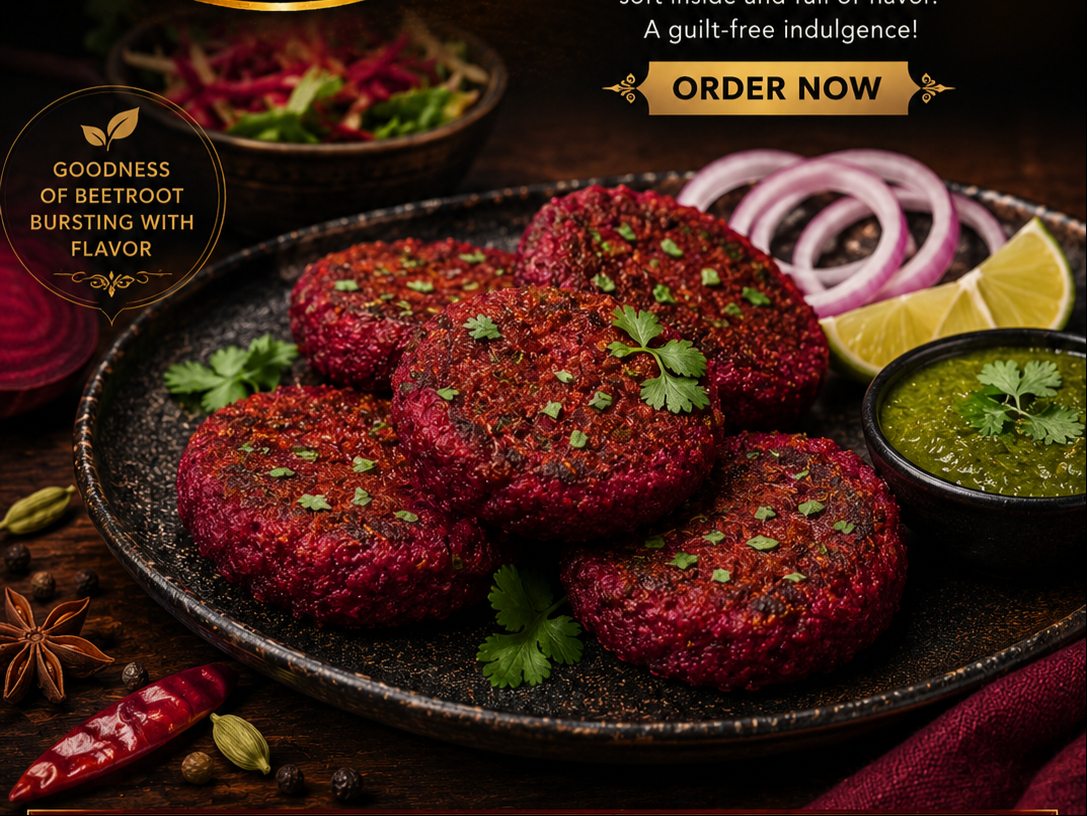 Beetroot Kabab.