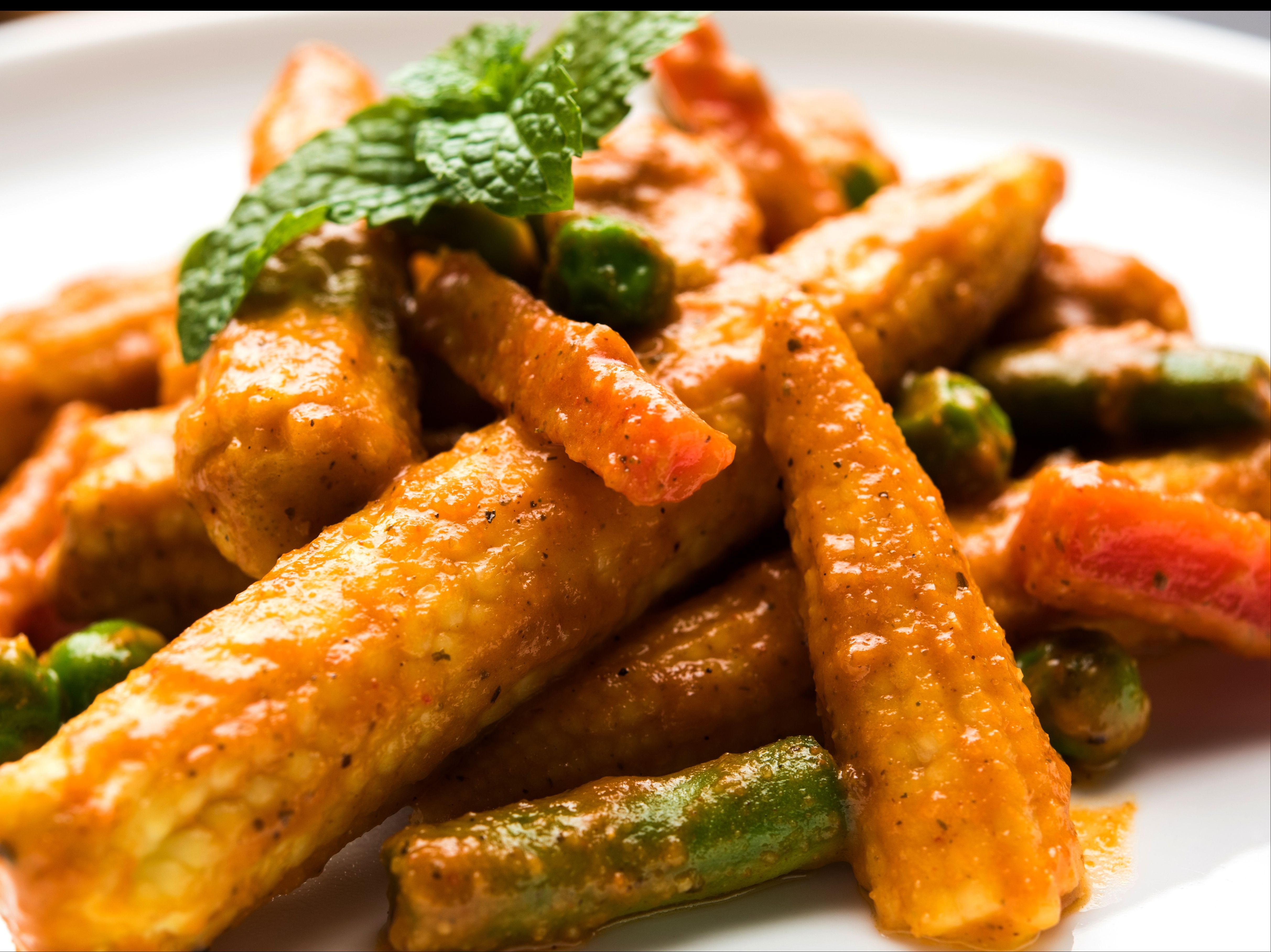 BABY CORN MANCHURIAN.