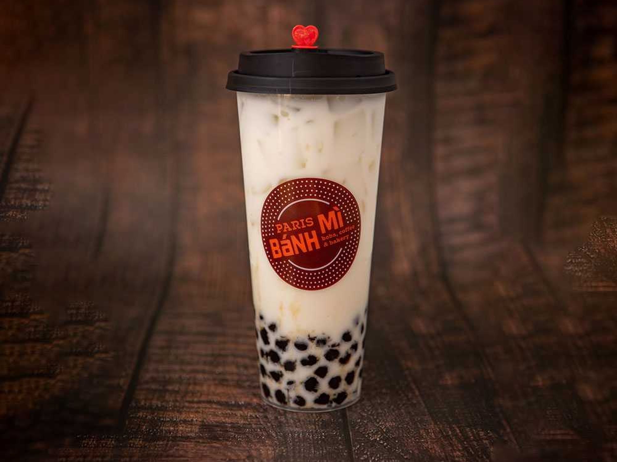 Lychee Milk Tea *Contains Caffeine*.