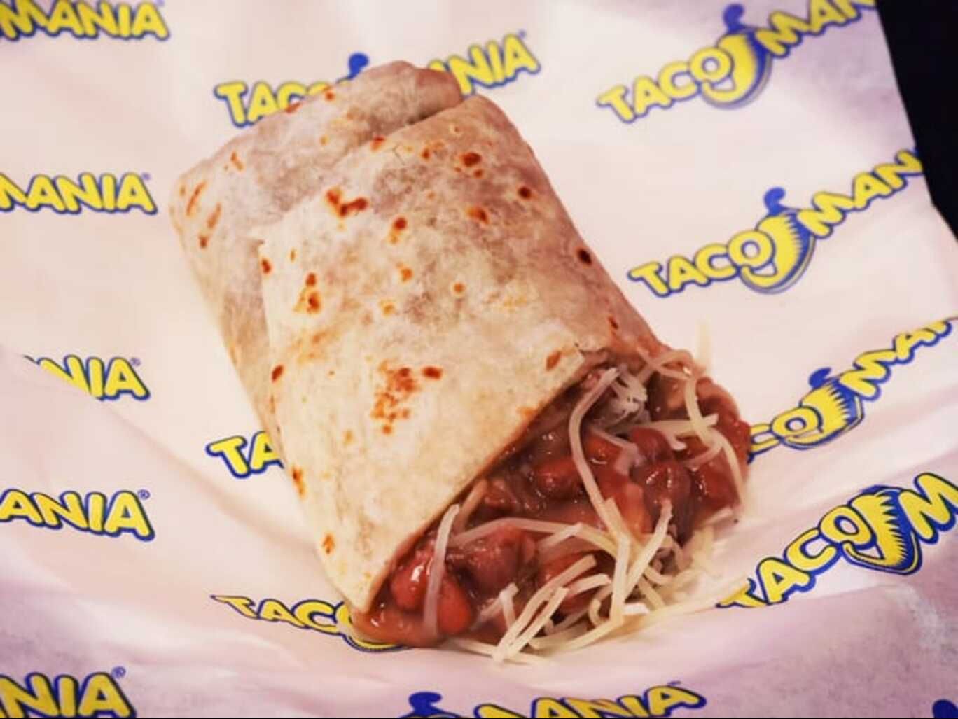 Bean and cheese burrito