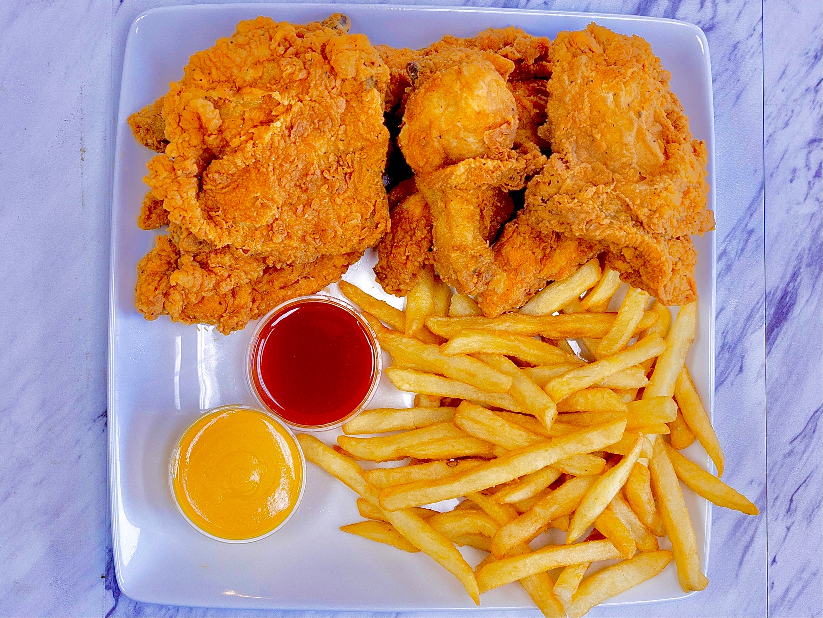 3 Dark Meat & 1 Side.