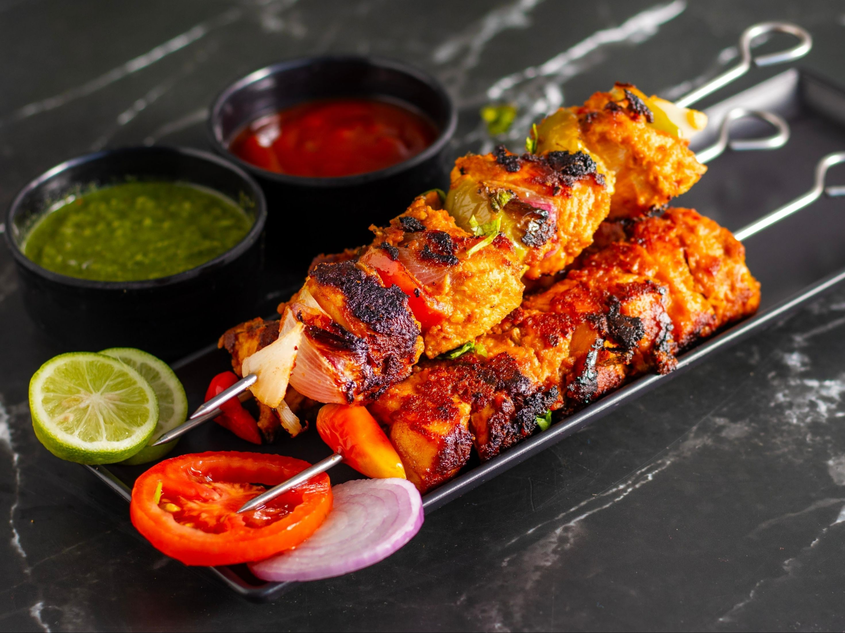 Chicken Tikka Kebab.