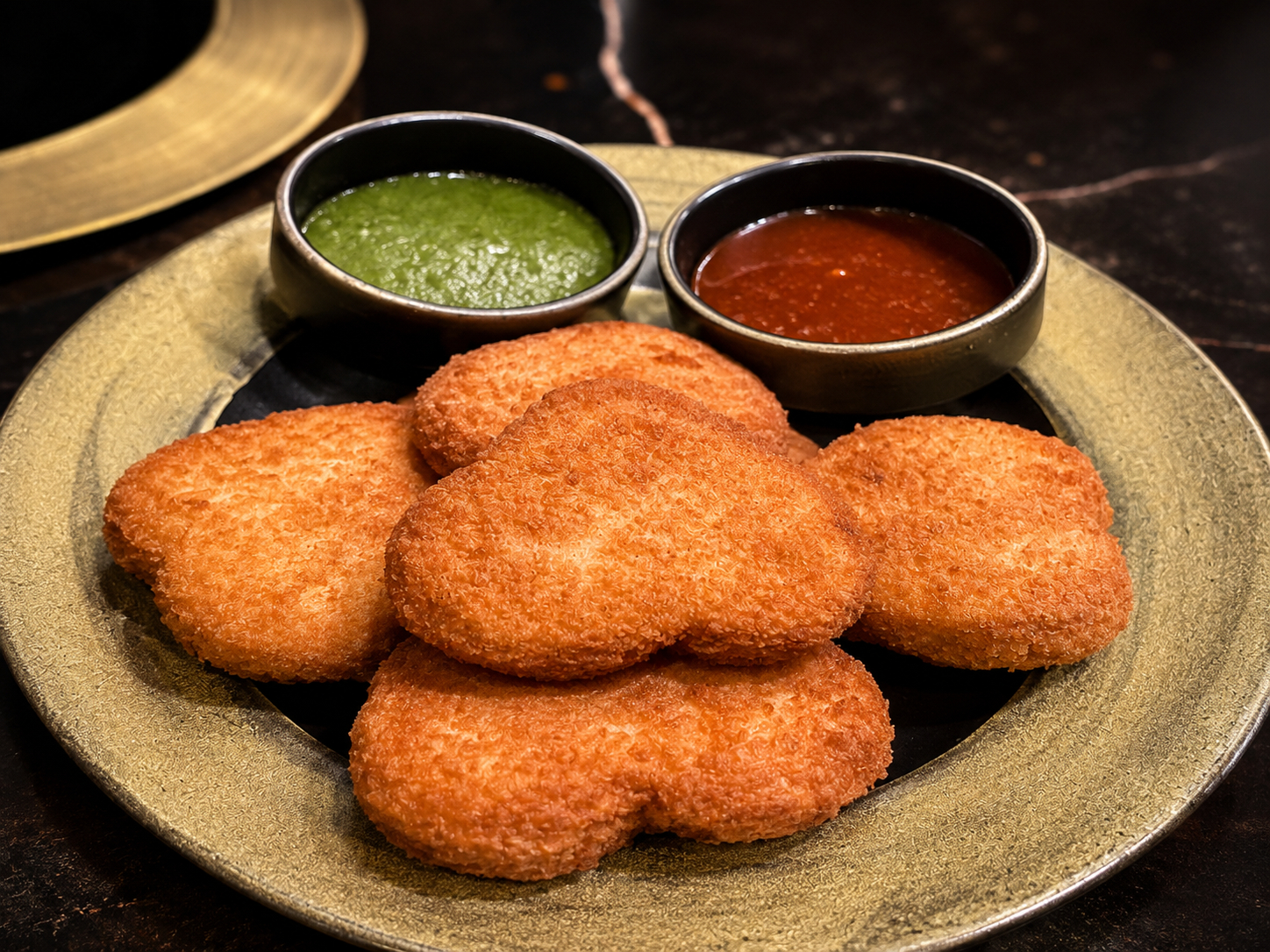 Paneer Crispy Hearts.
