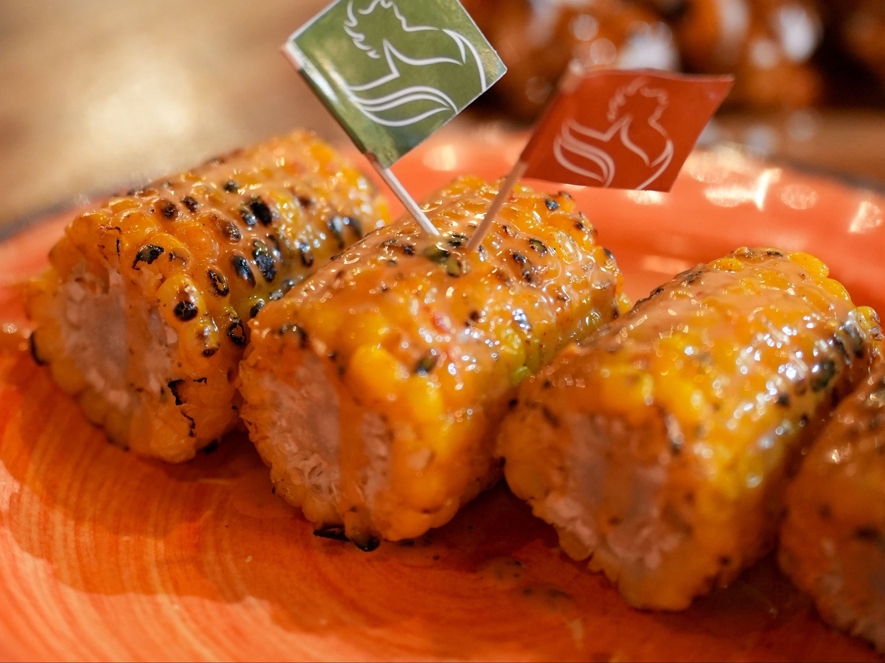 Flame-Grilled Corn On The Cob.