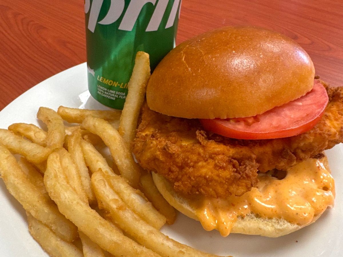 Crispy Chicken Sandwich Meal.