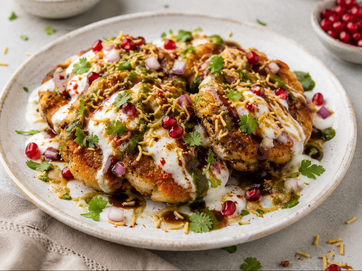 Aaloo Tikki Chaat.