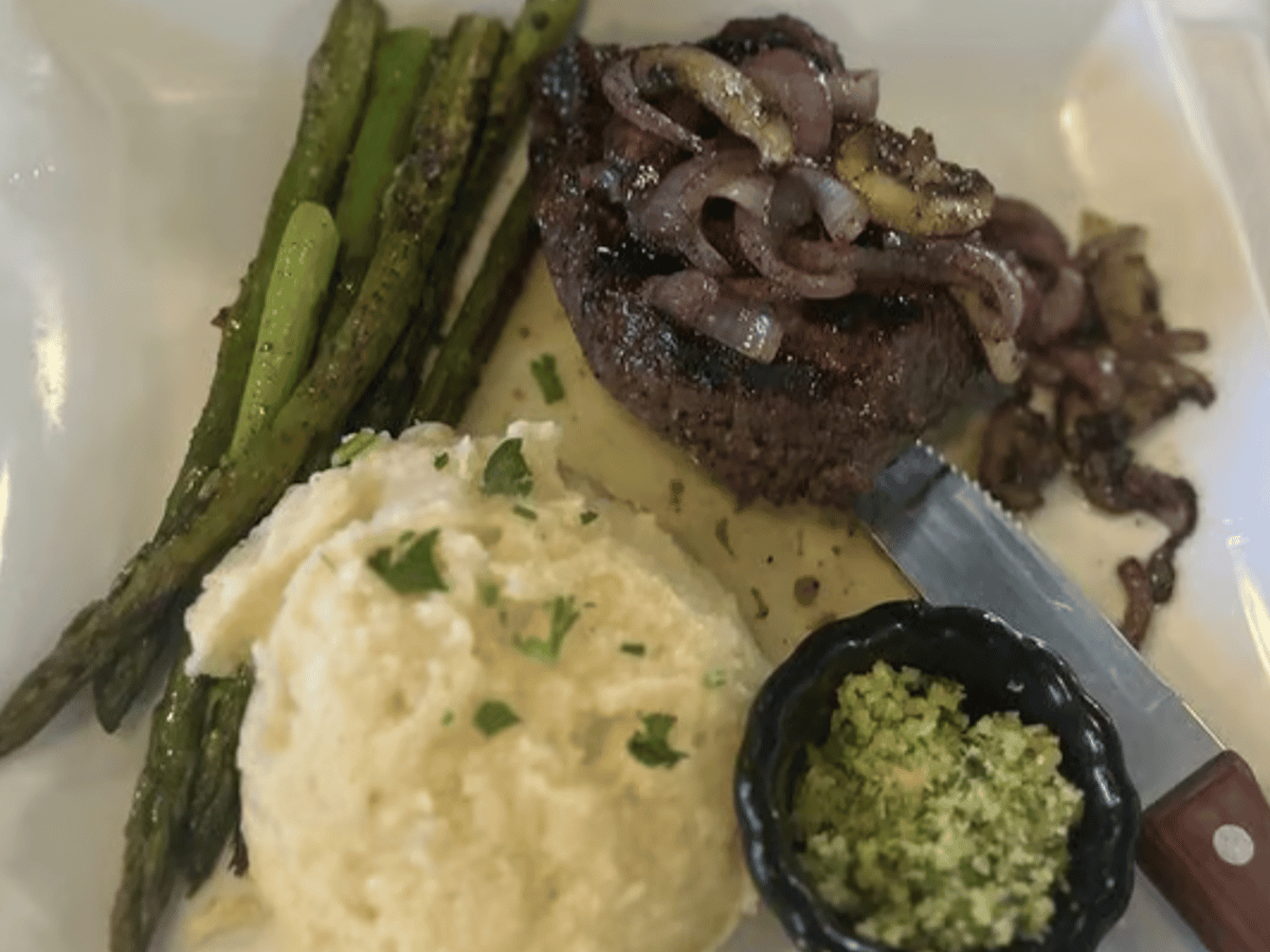 Seasoned Sirloin Steak.