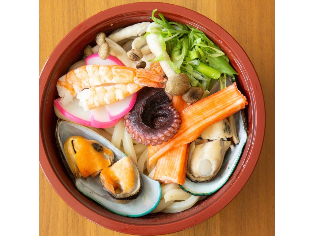 C. Seafood Udon.
