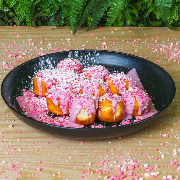 Strawberry Shortcake Mini Donuts