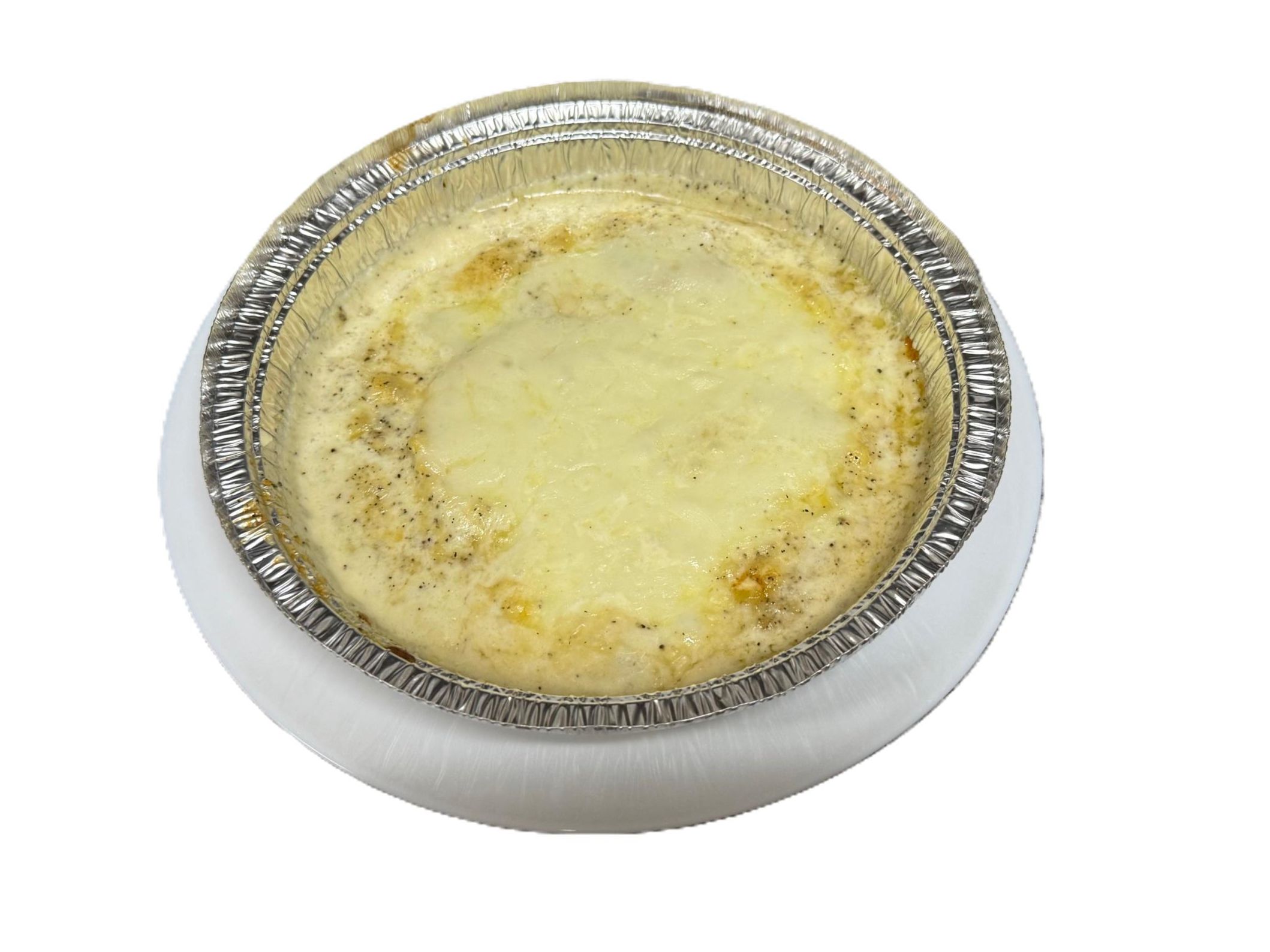 Cheese Ravioli With Alfredo Souse.