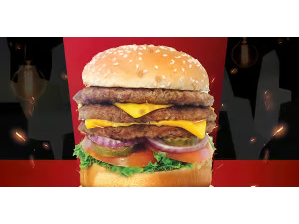 Triple Texas Cheeseburger.