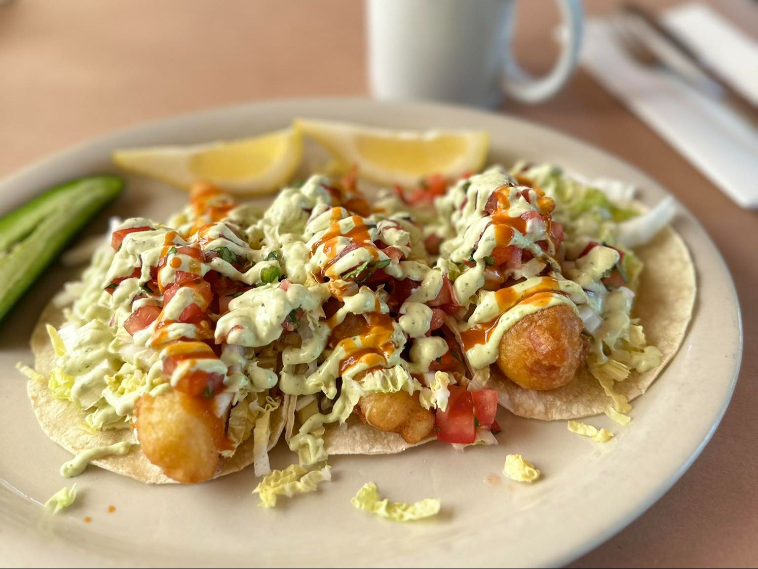 Fish Tacos.