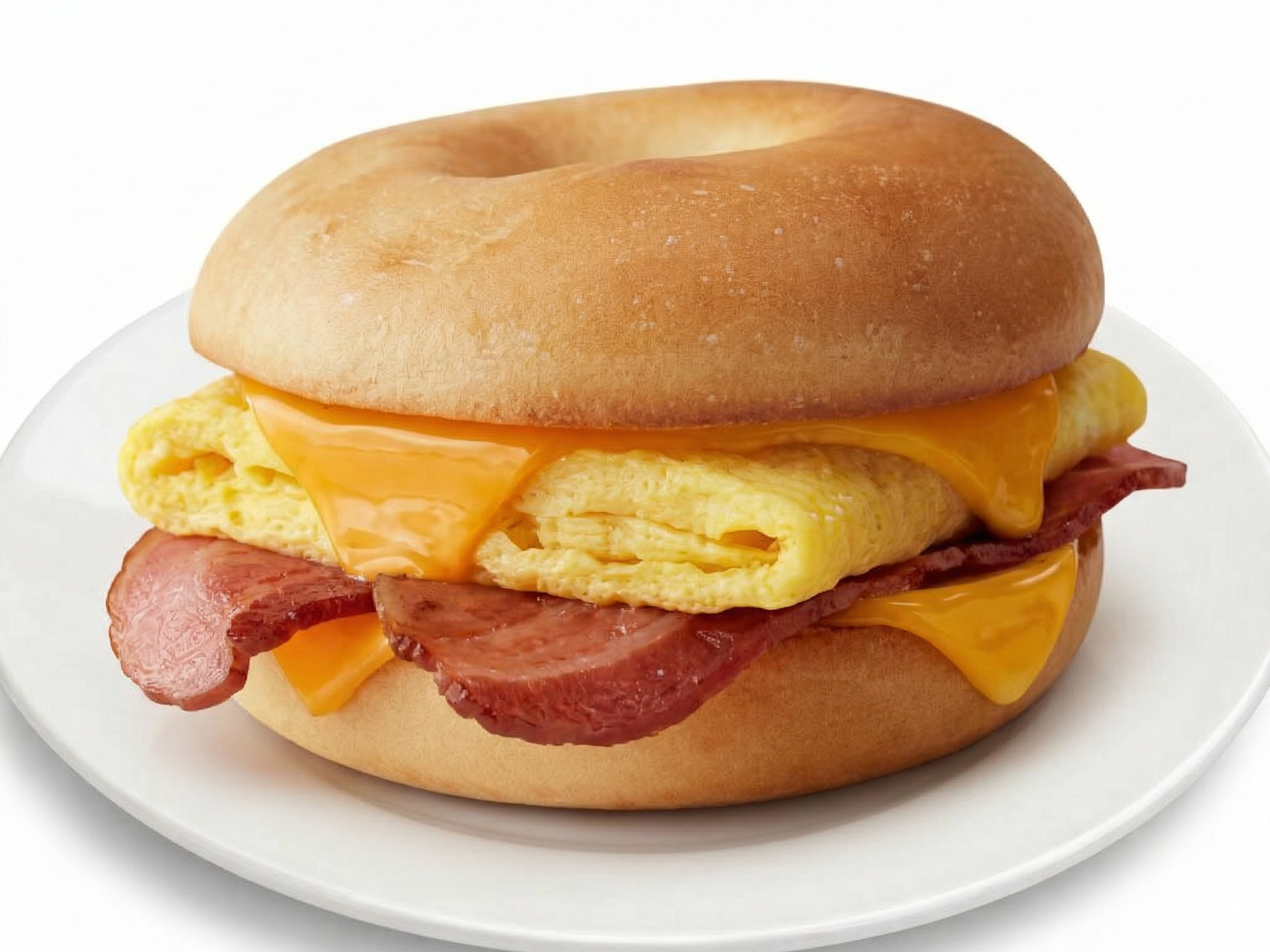 Bagel With Eggs And Cheese.