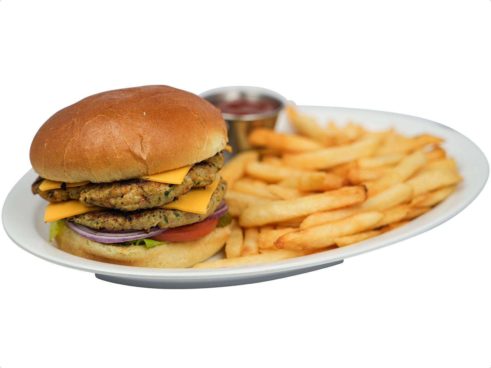 Double Chicken Burger.