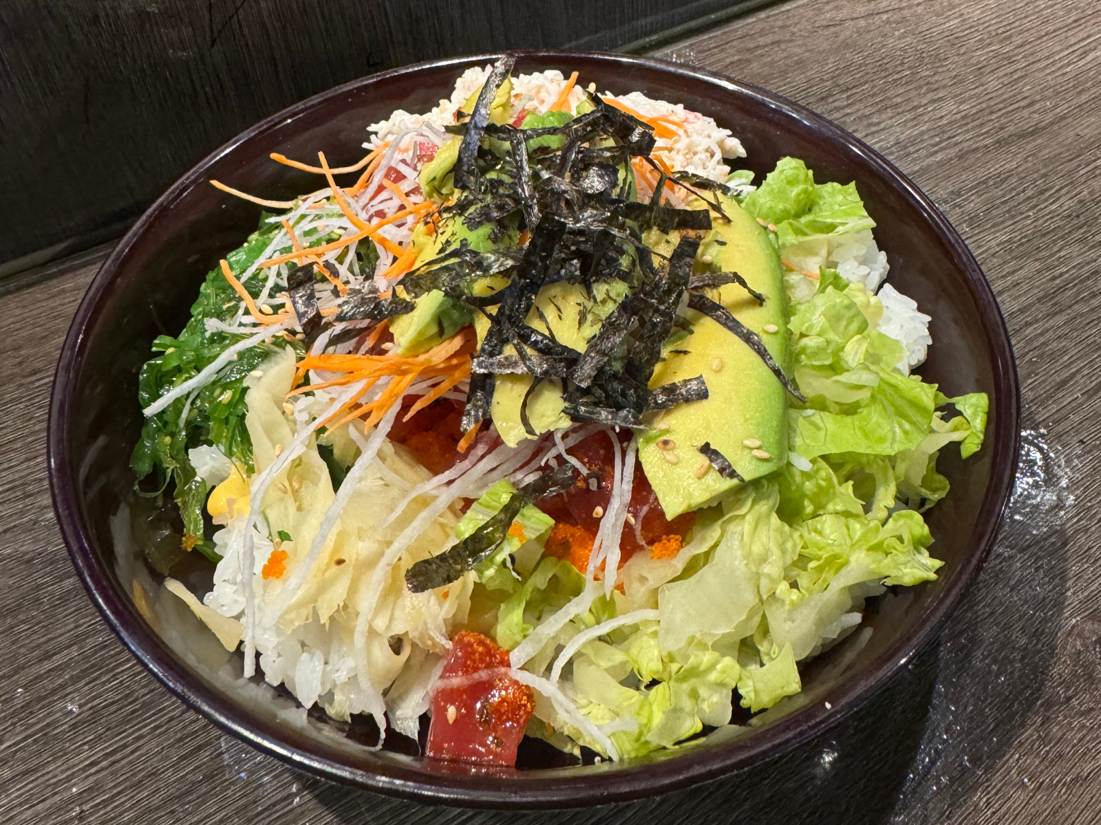 Ahi Tuna Poke Bowl.