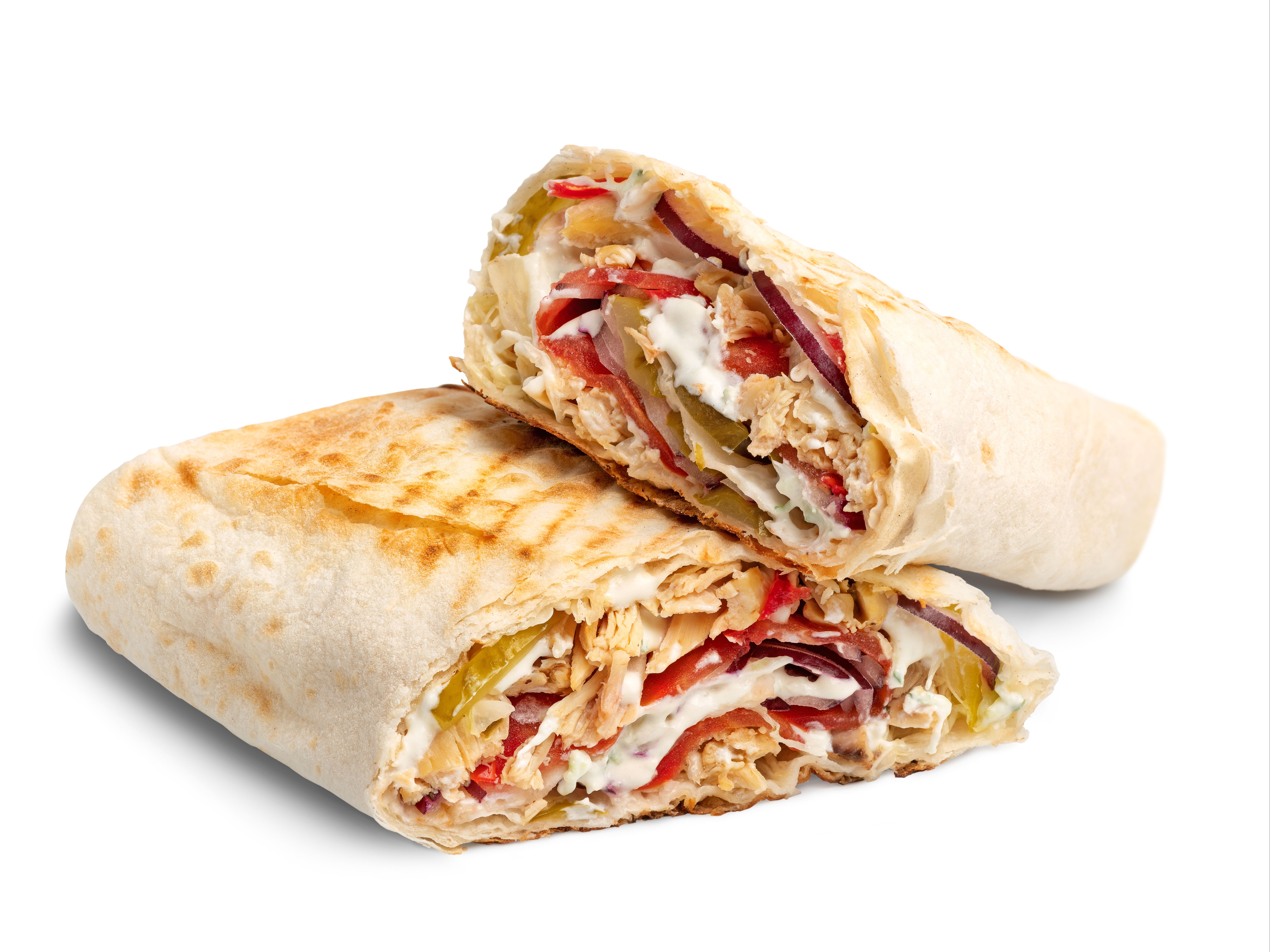 Chicken Shawarma Roll Up.