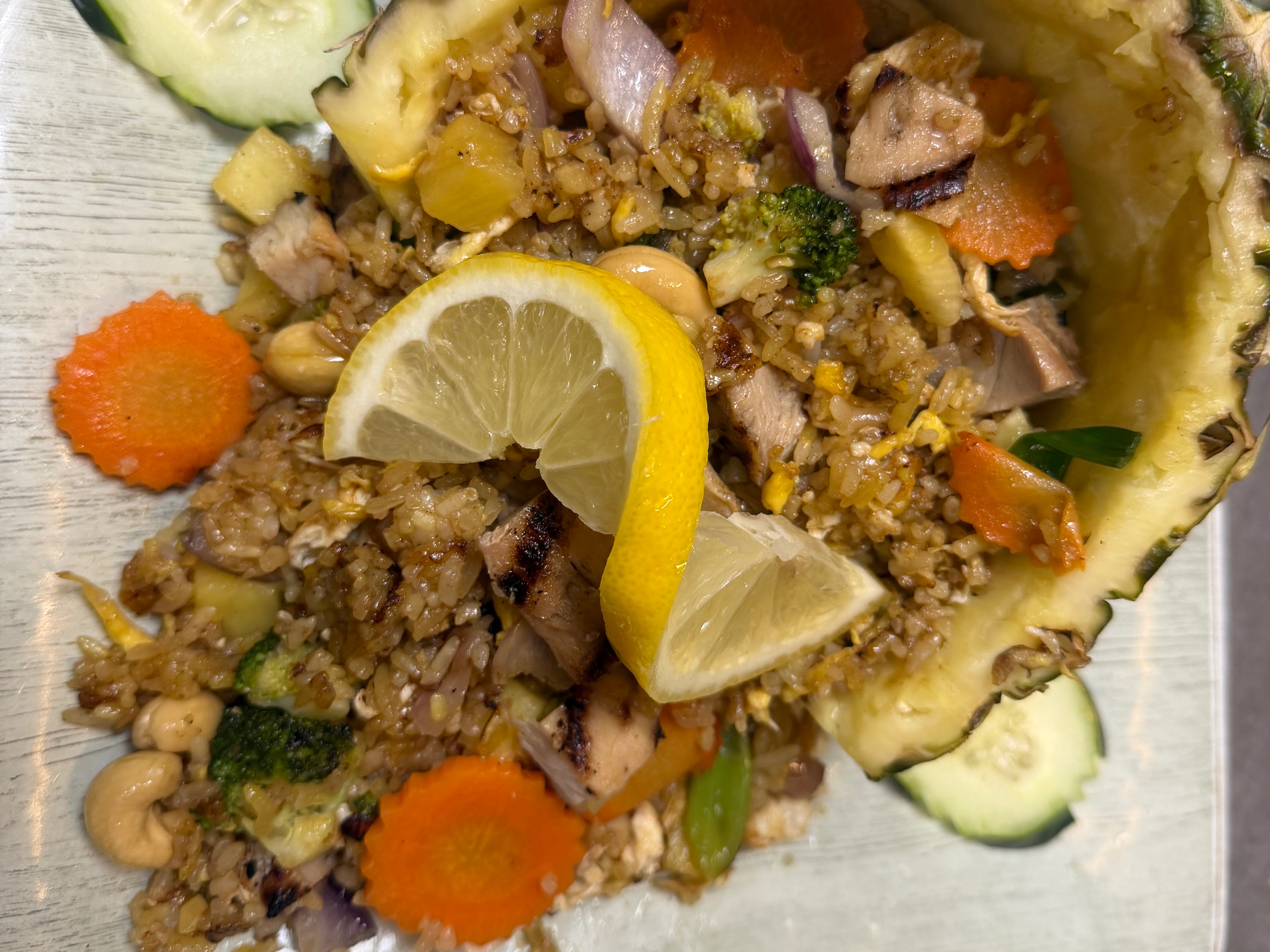 Cashew & Pineapple Fried Rice.