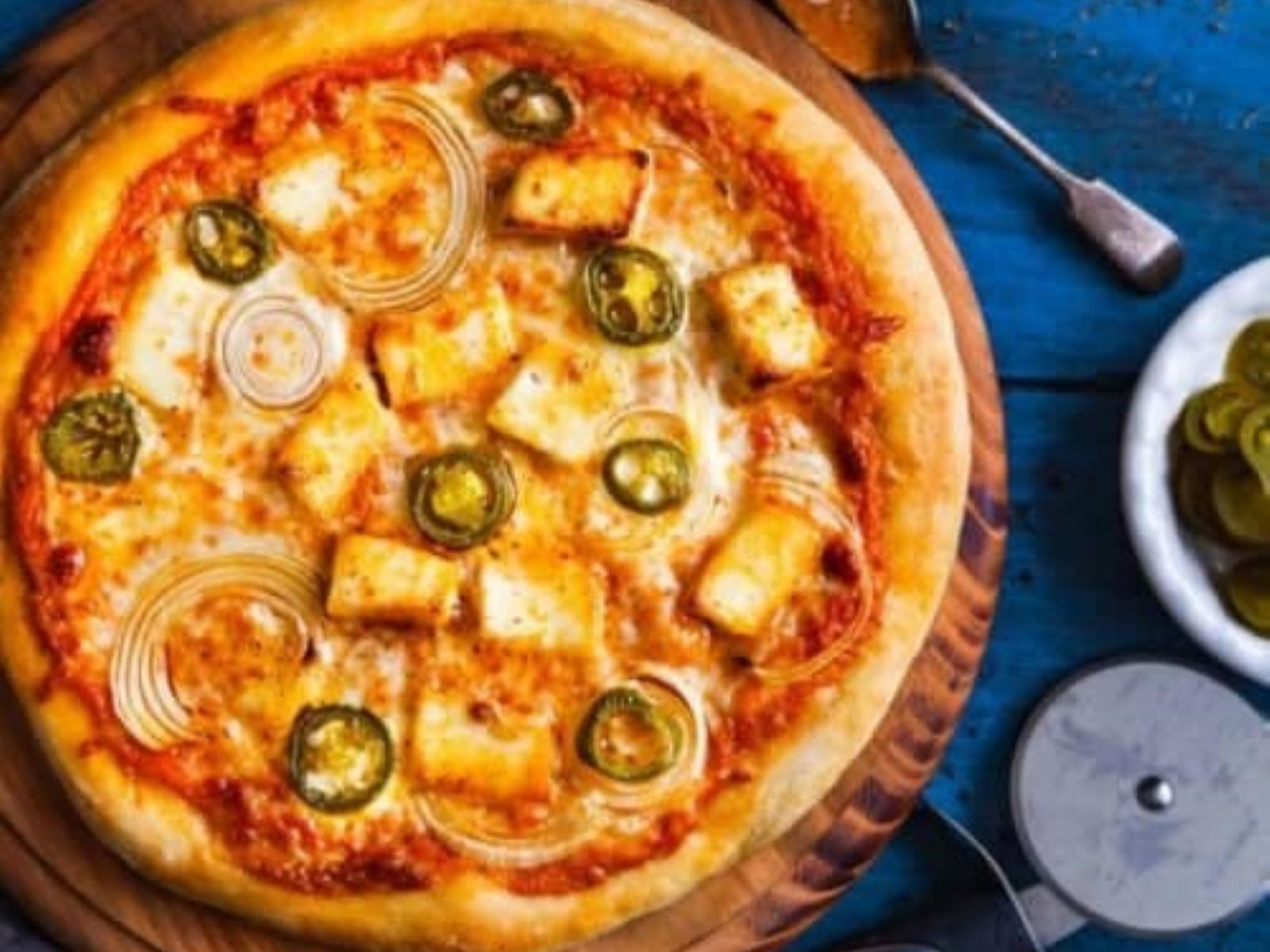 Paneer Tikka Pizza.