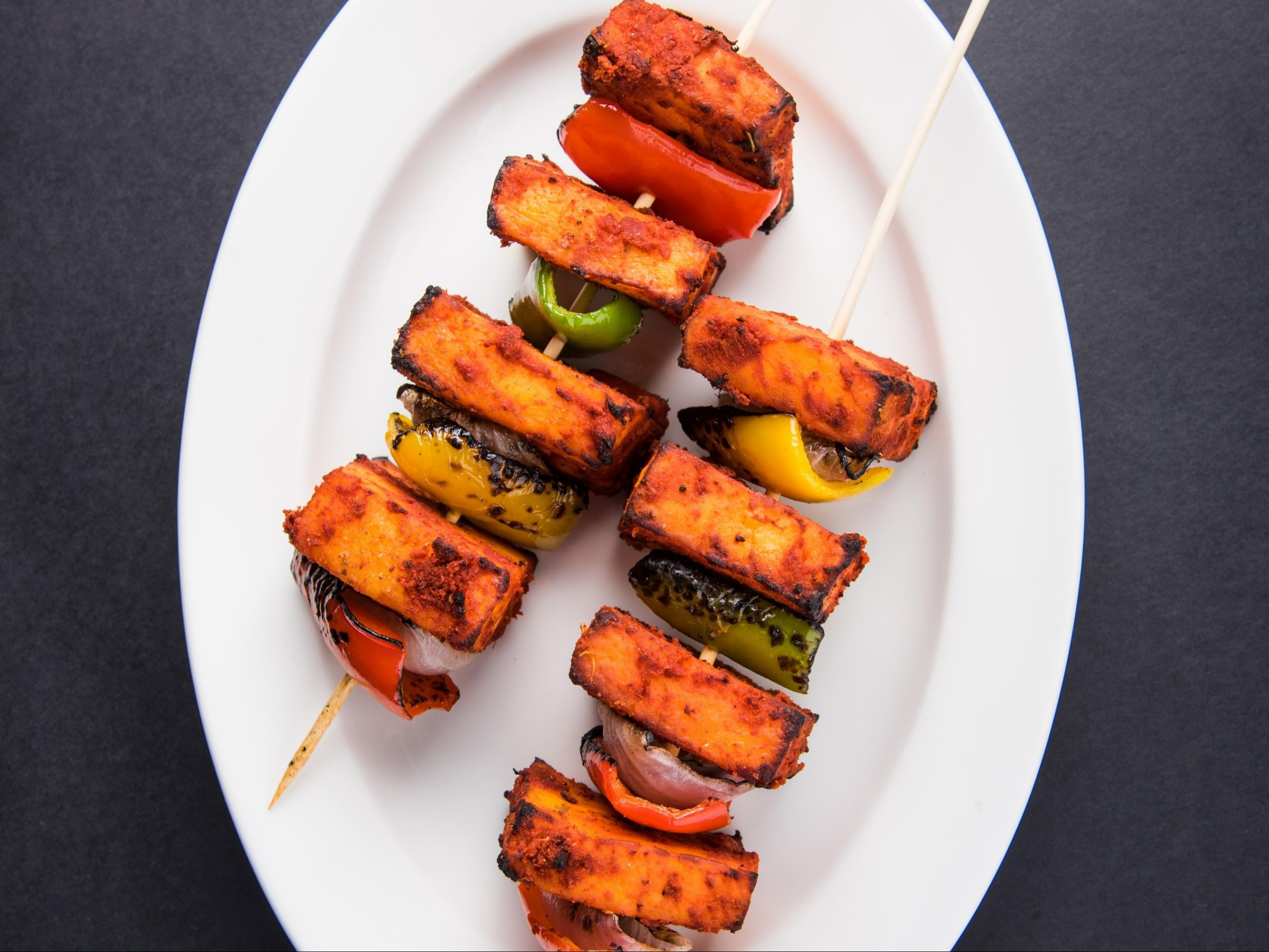 Paneer Tikka Kebab (8 Pc).