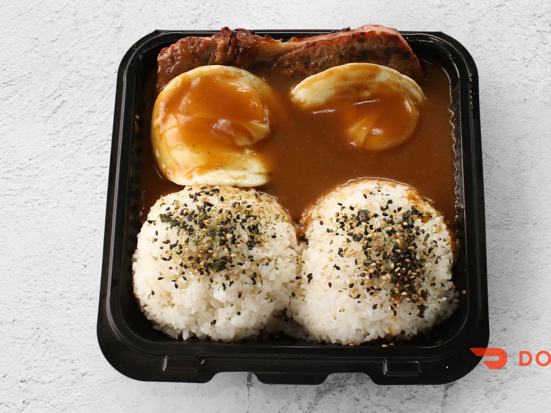 Rib Eye Loco Moco.