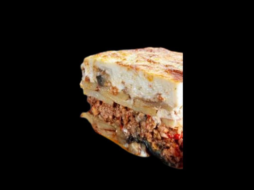 Moussaka Only.