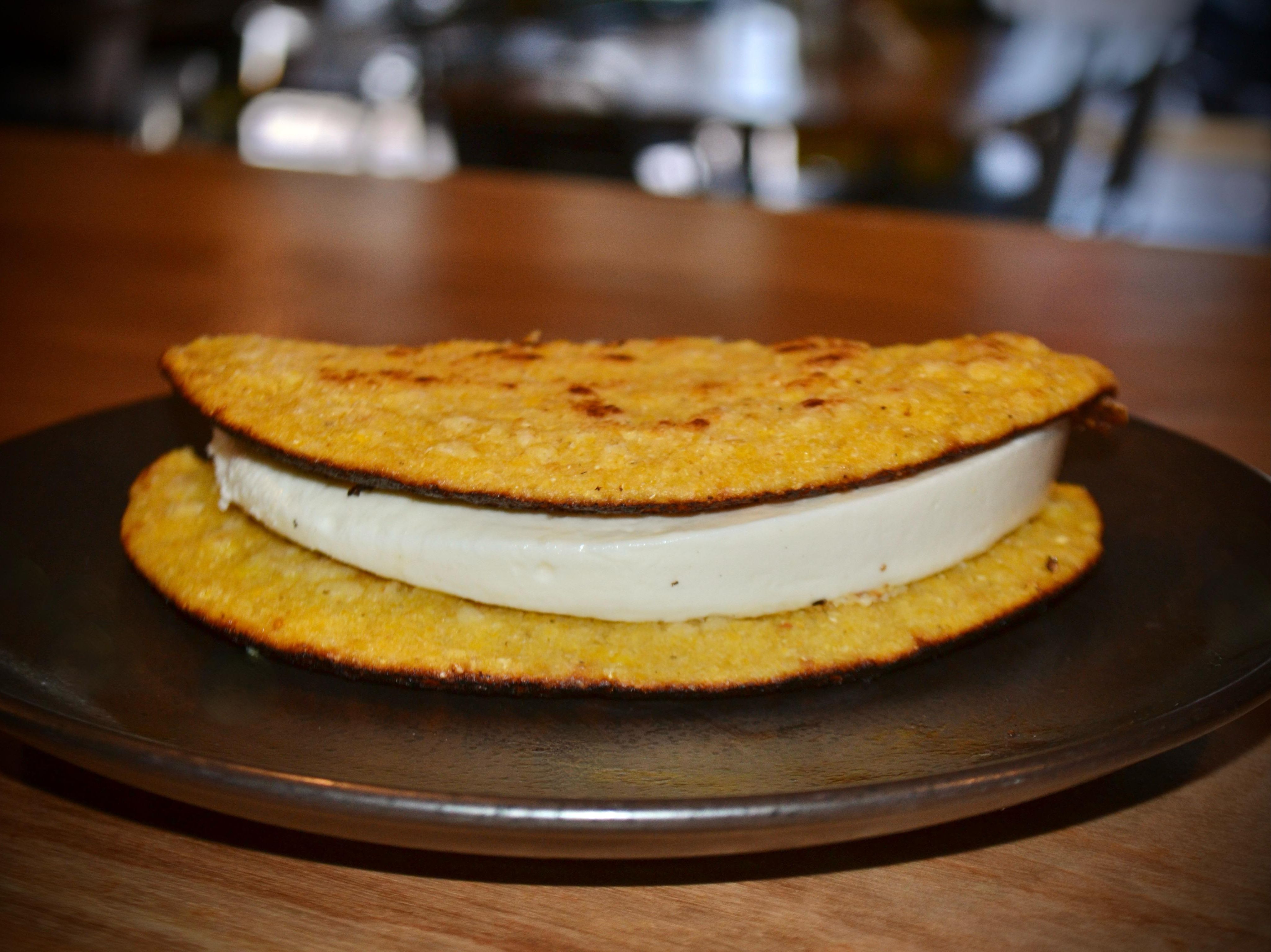 Sweet Corn Bread / Cachapa Queso e'Mano.