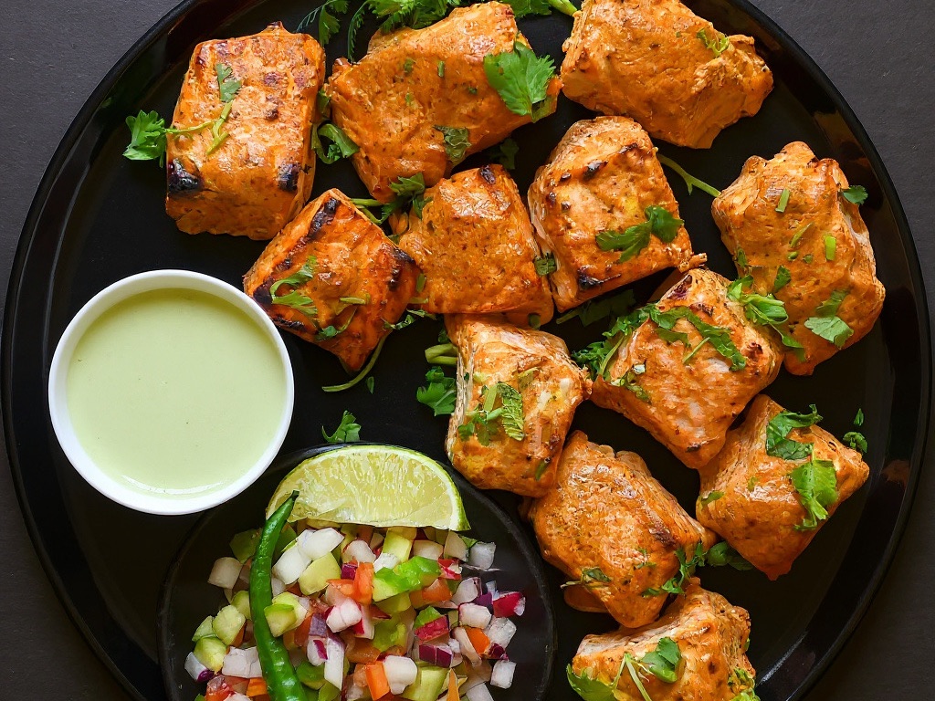 Salmon Tikka.
