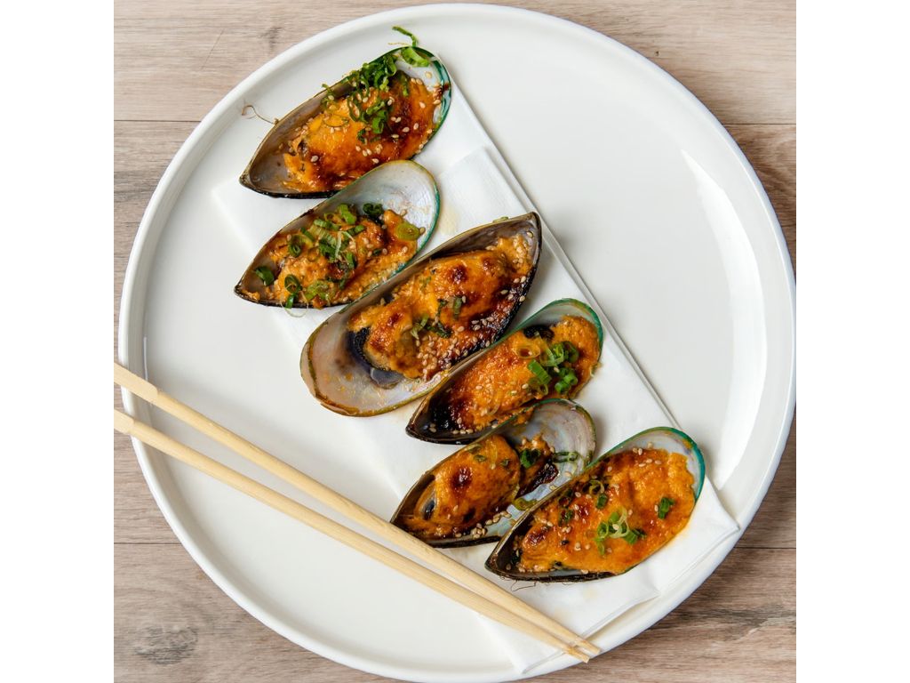 Baked Mussels.
