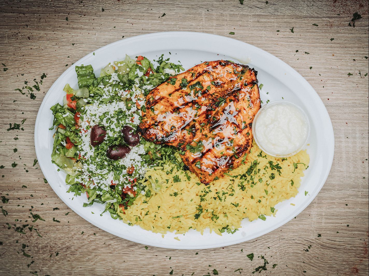 Mediterranean Grilled Chicken.