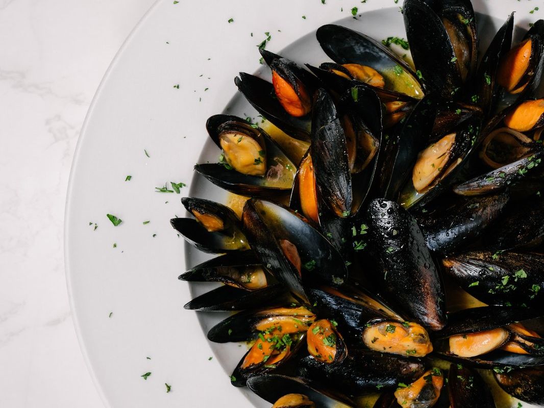 Cozze al vino.