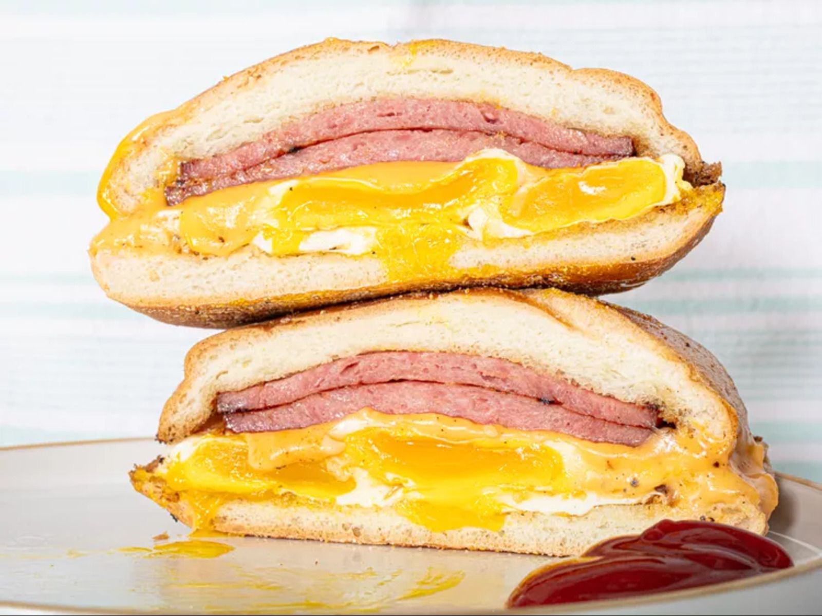 Breakfast Sandwich Pork Roll & Cheese.