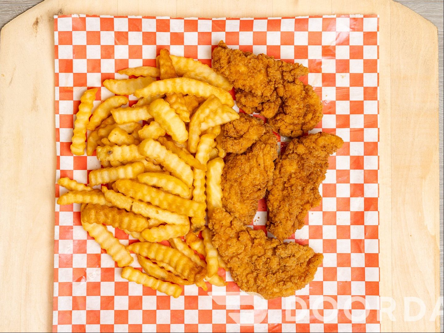 $12 4Pc Chicken Tenders W/ Fries.