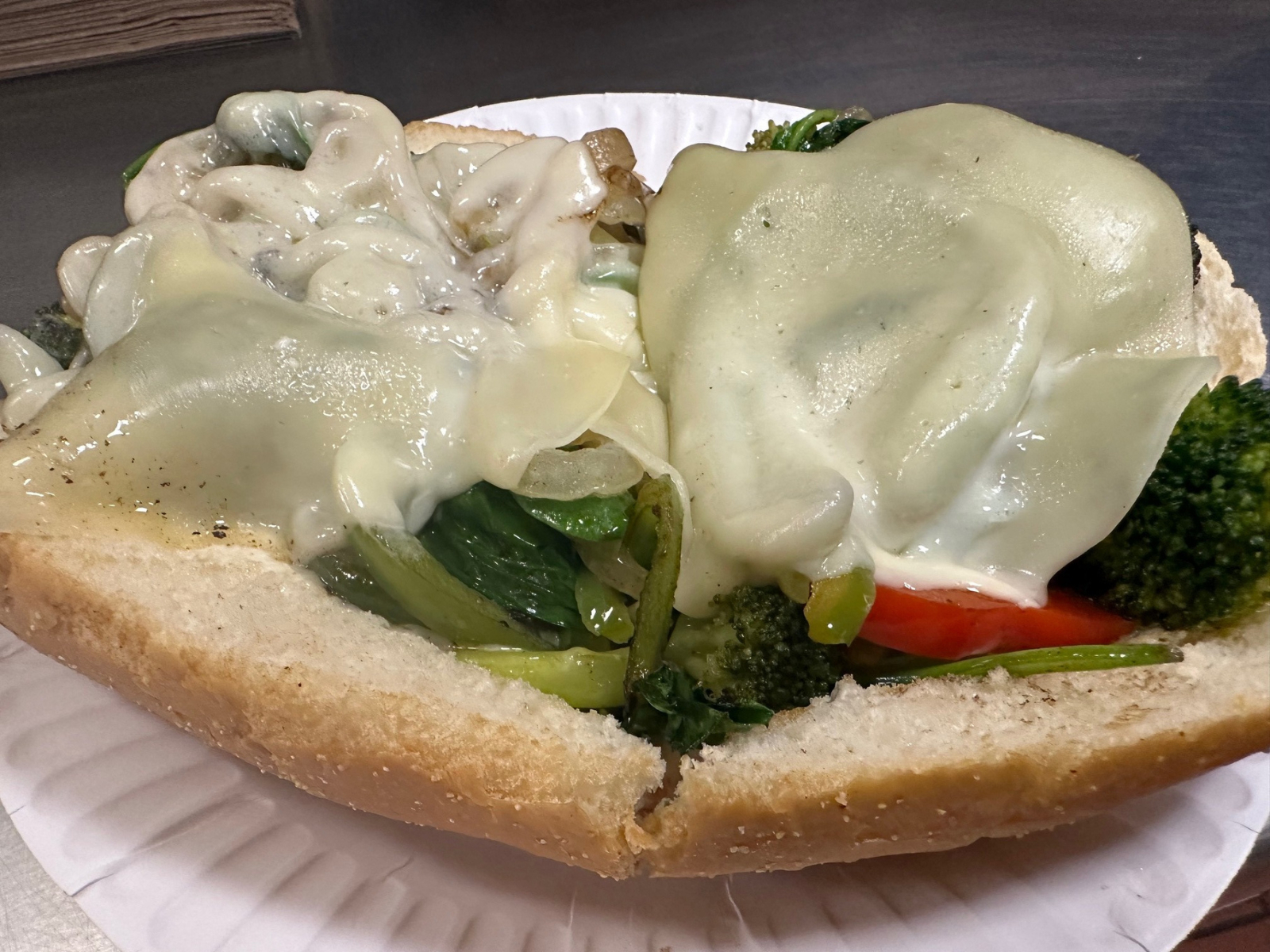 Grilled Vegetable Sub.
