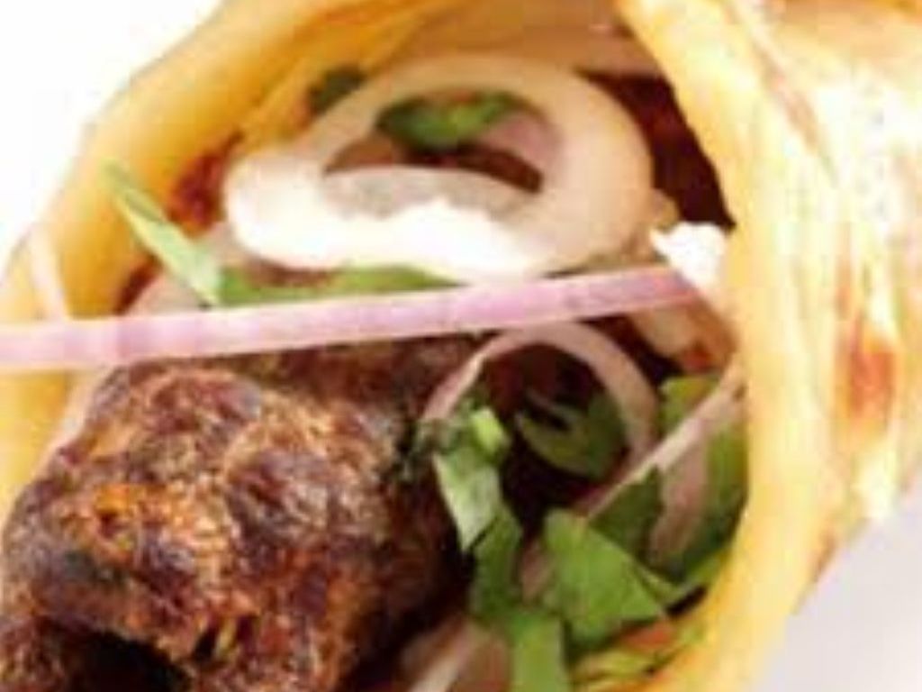 Chicken Seekh Kabab Roll.