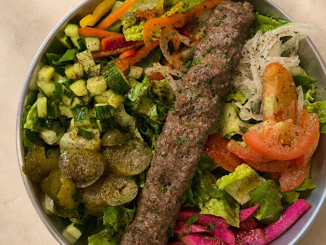 Koobideh Kabob Salad.