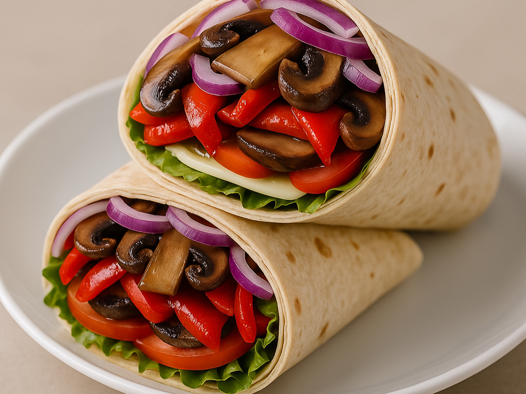 Balsamic Roasted Veggie Wrap