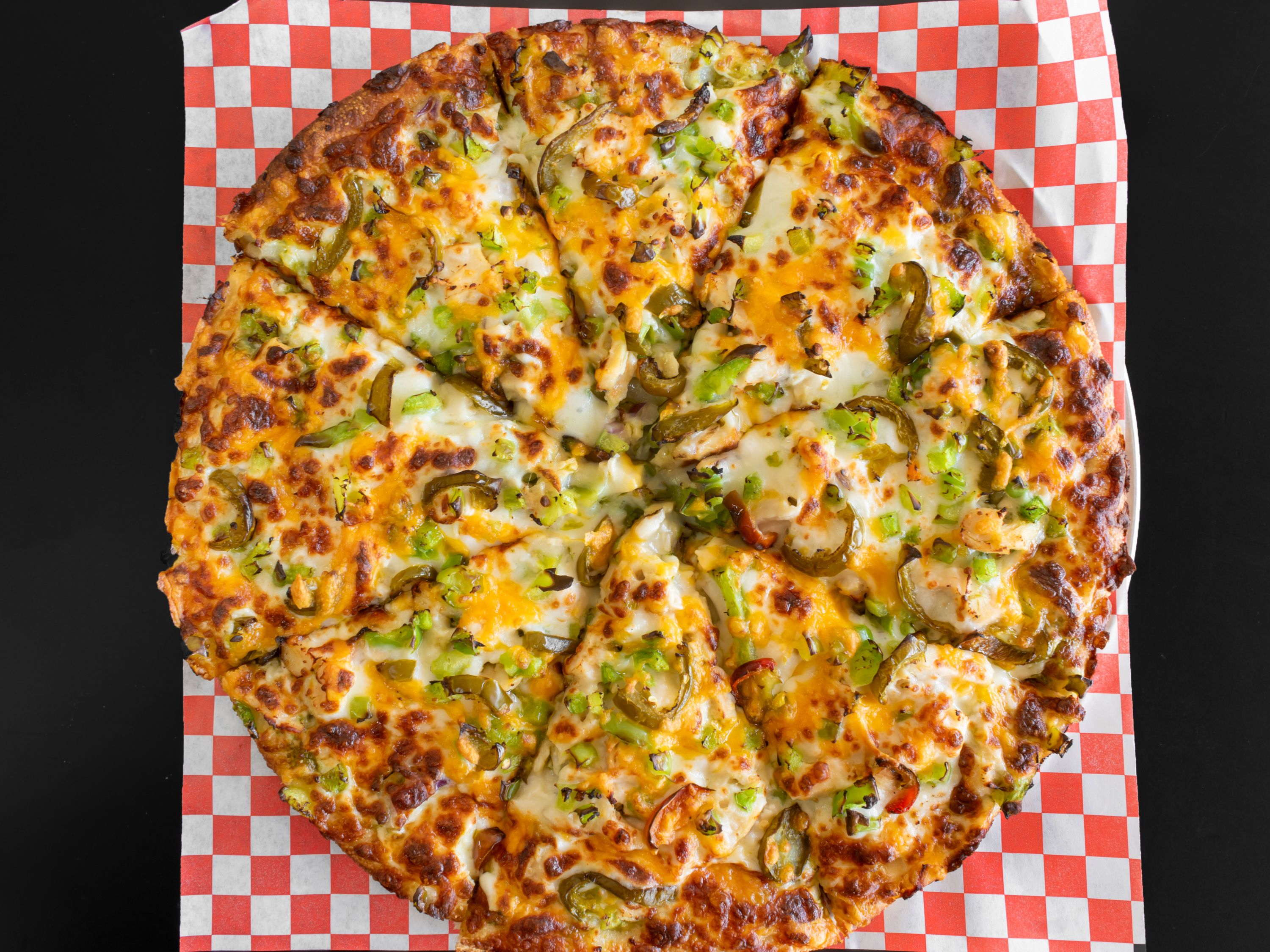 Pesto Chicken Pizza.