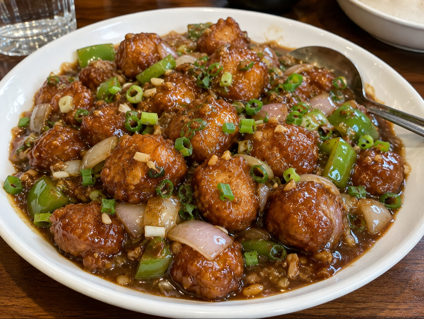 Chicken Manchurian.