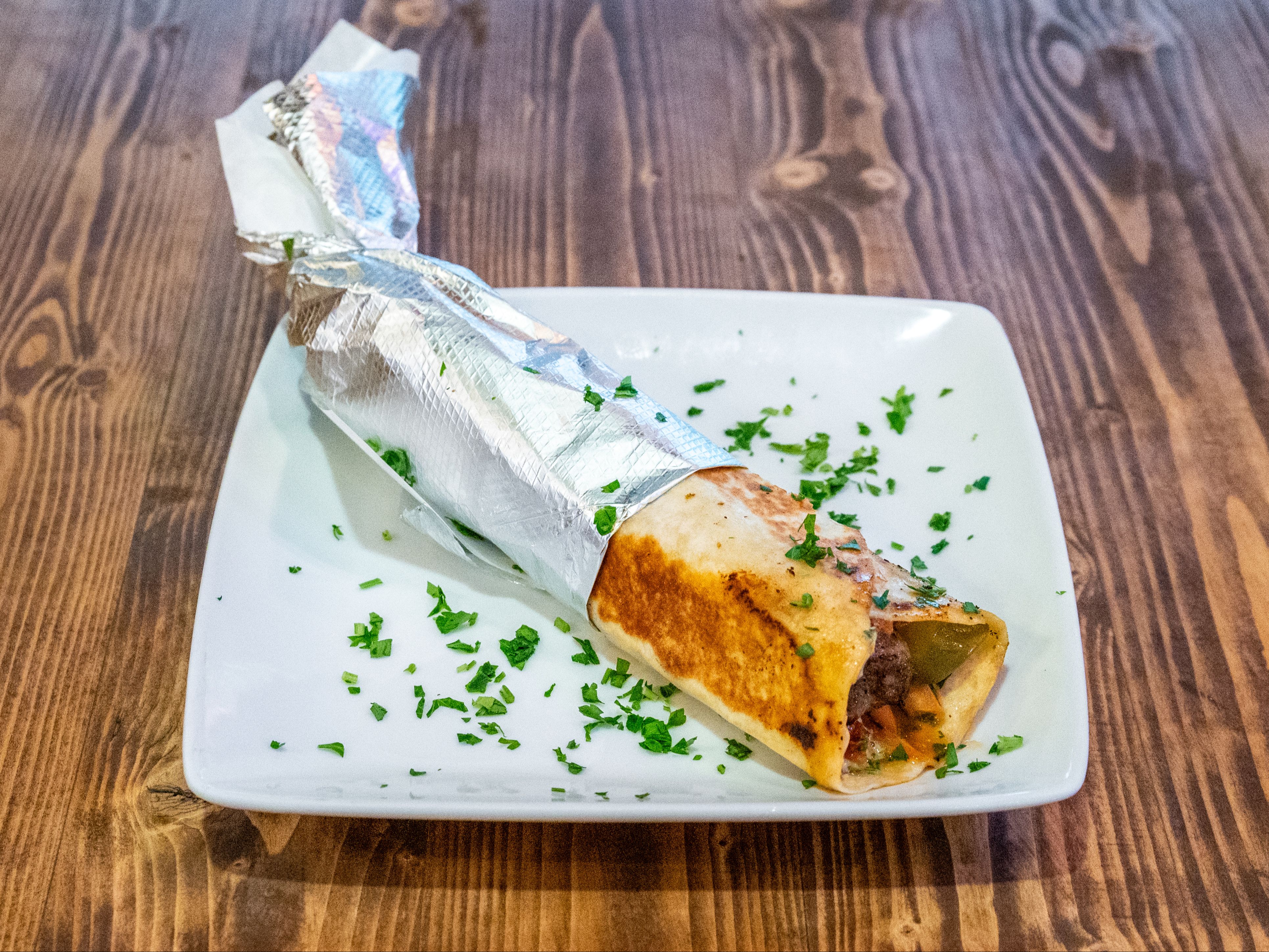 Meat Shawarma Sandwich.