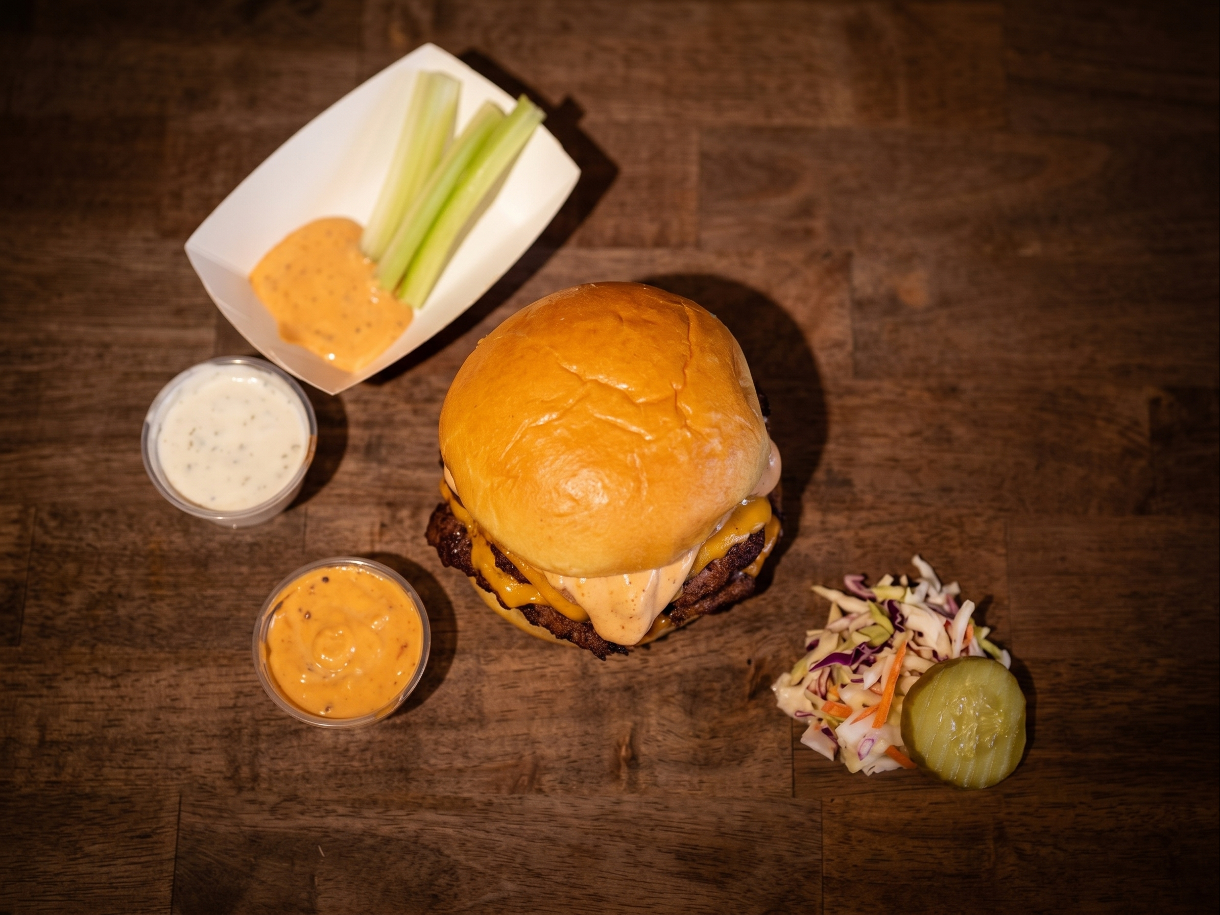 Mushroom Wagyu Smash Burger.