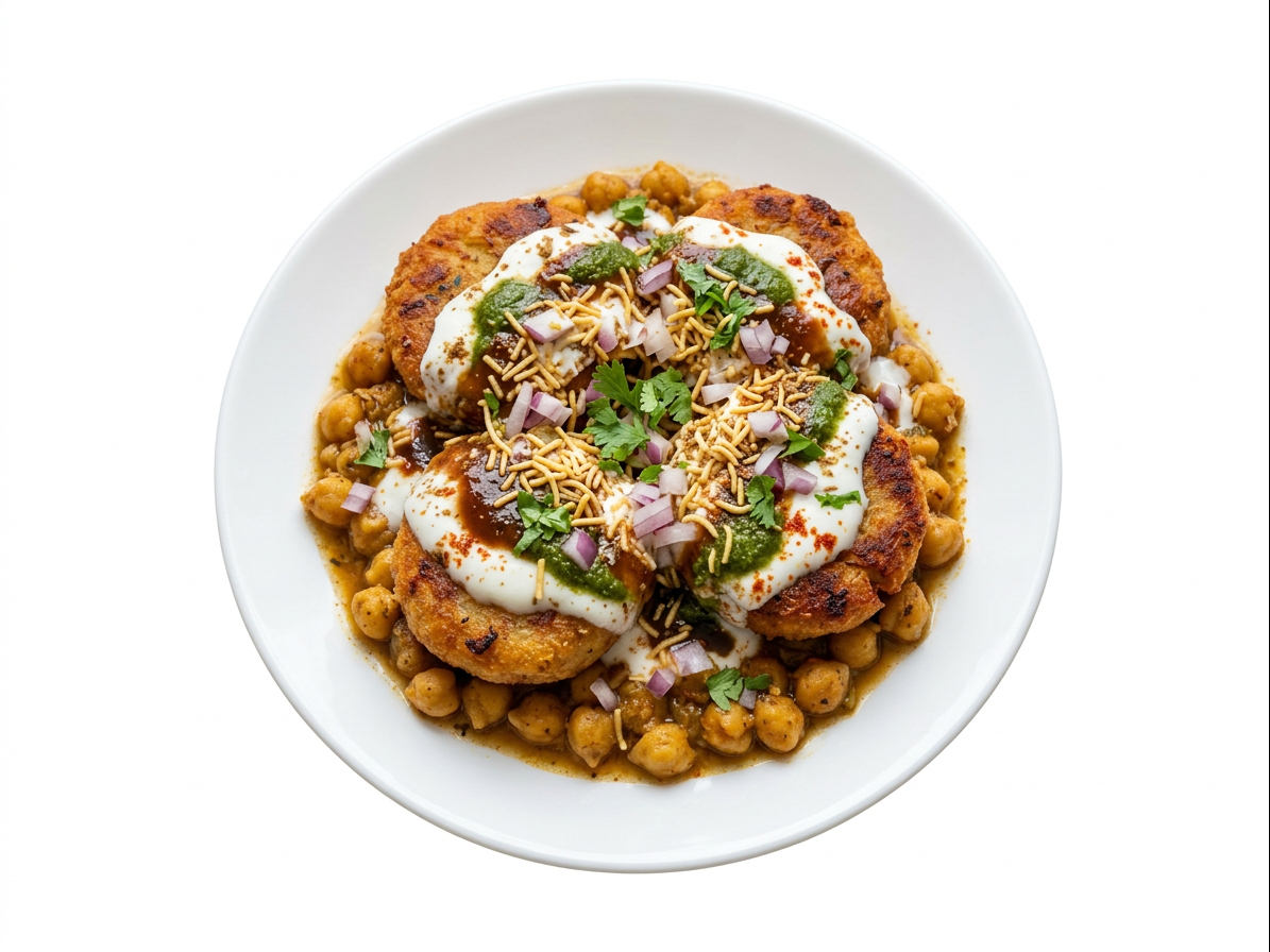 Aloo Tikki Chaat.