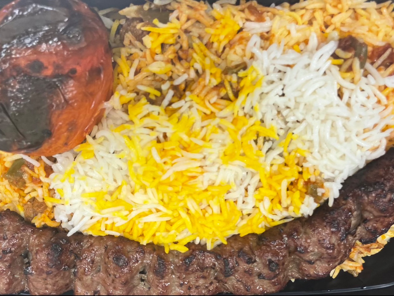 Lubia Polo With Beef Kubideh.