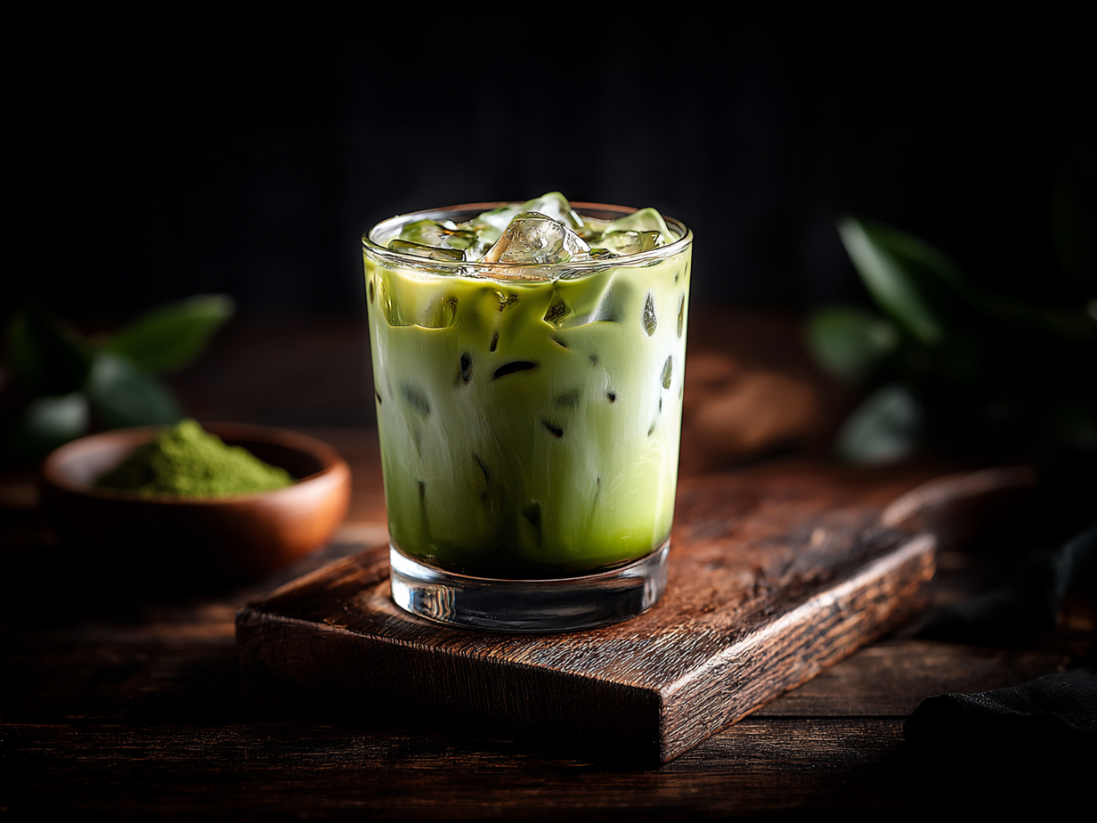 Iced Matcha Latte.