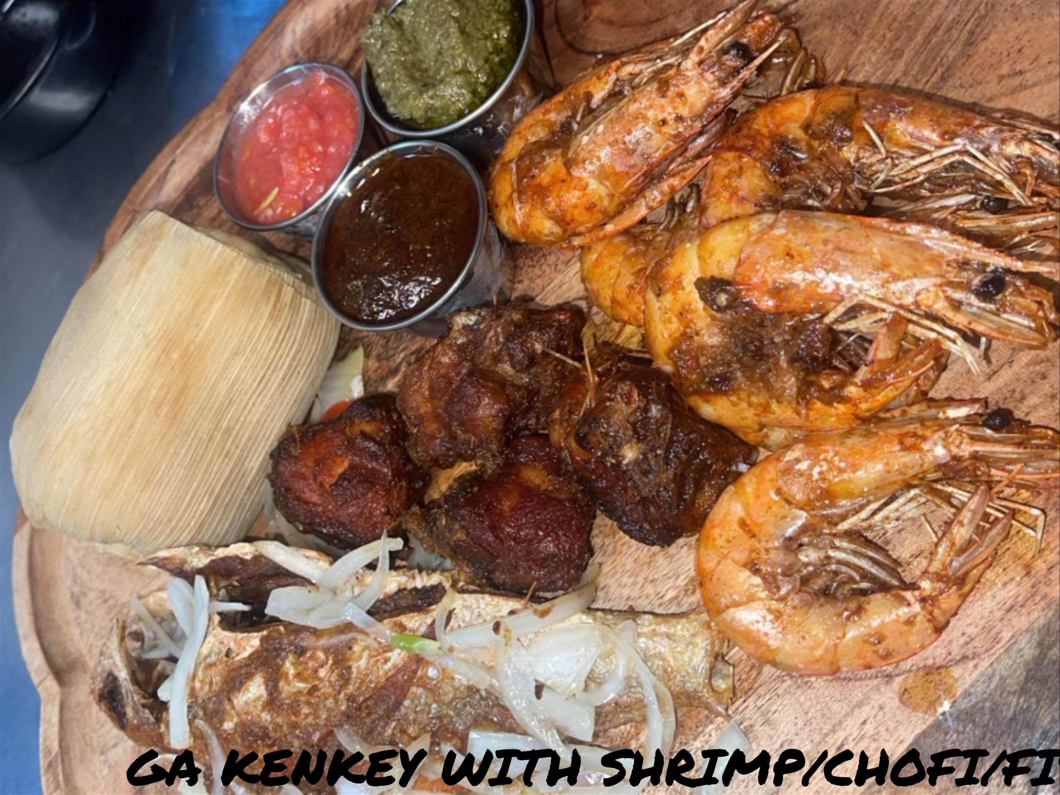 Kenkey Platter.