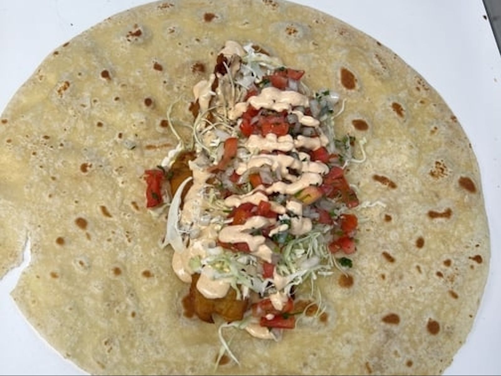 Fish - Battered Burrito.