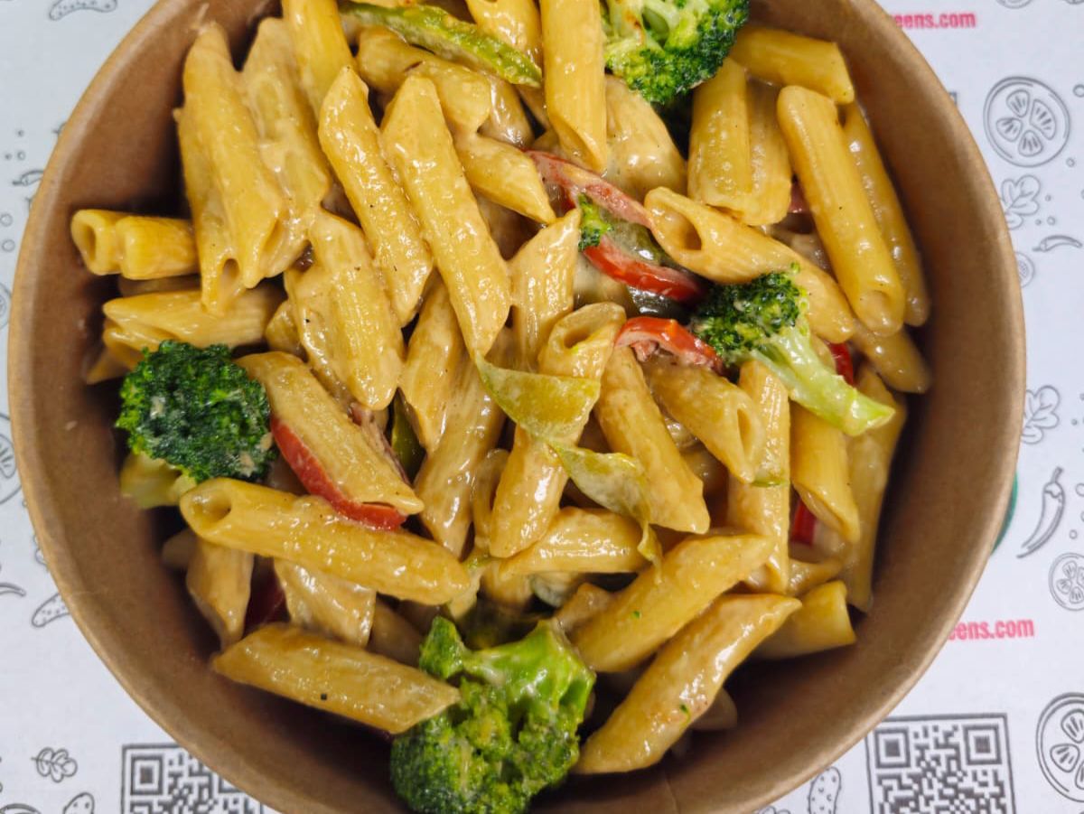 Creamy Penne Pasta.