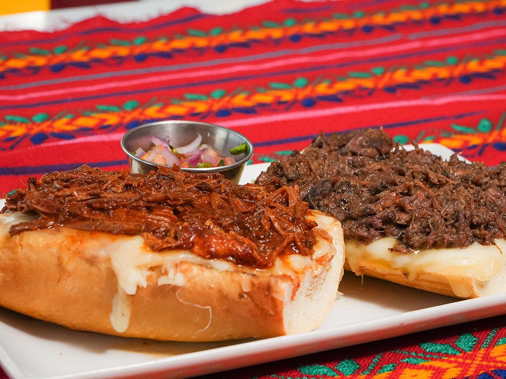Loaded Molletes.