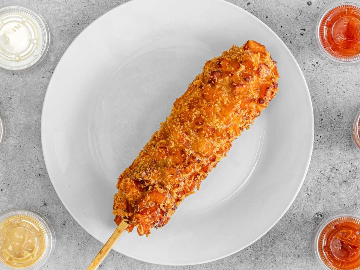 Sweet Potato Hotdog.