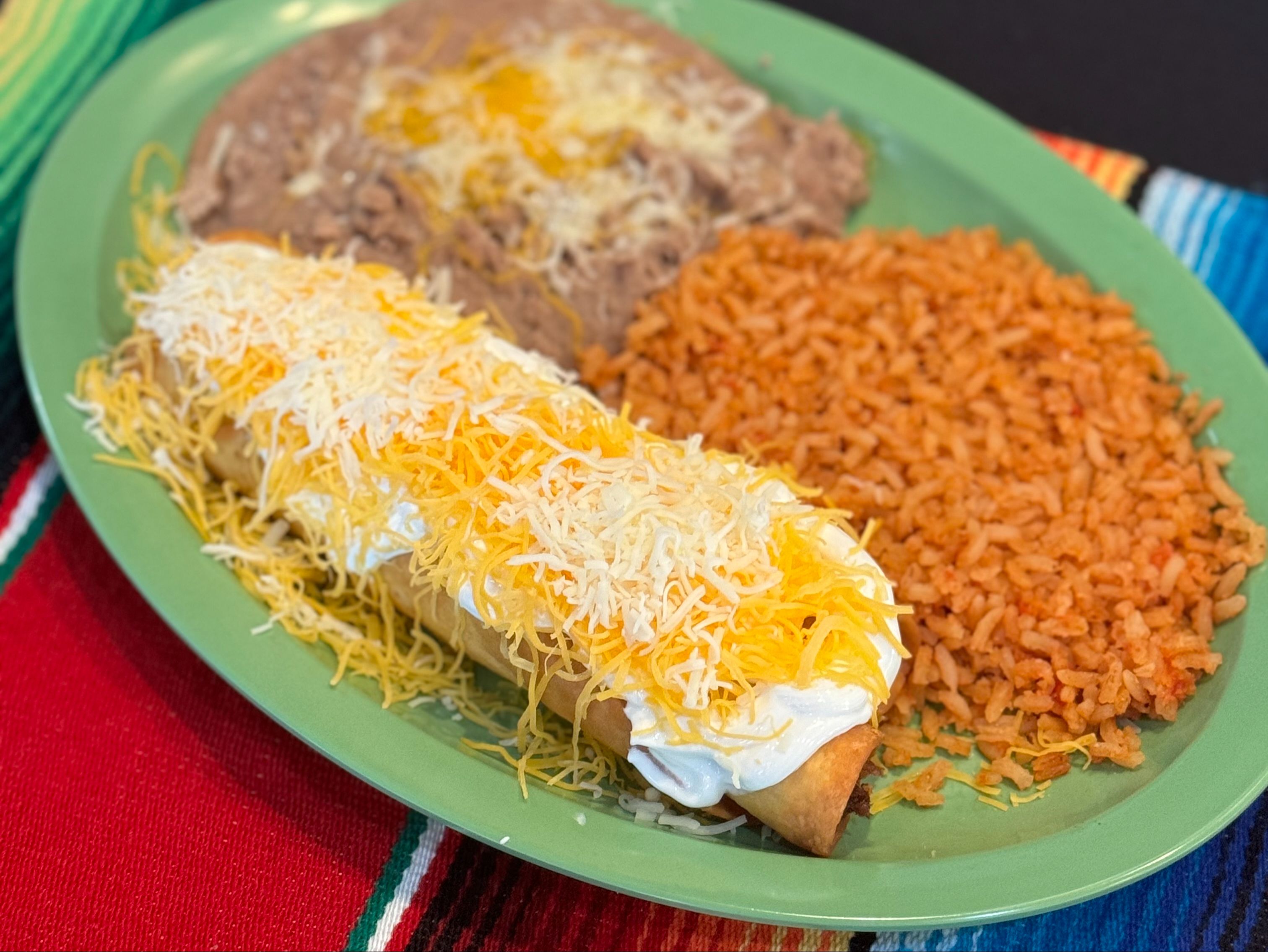 #9 2 Flautas Plate.