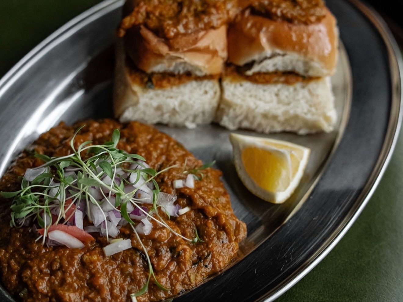 BUTTERED PAV BHAJI.
